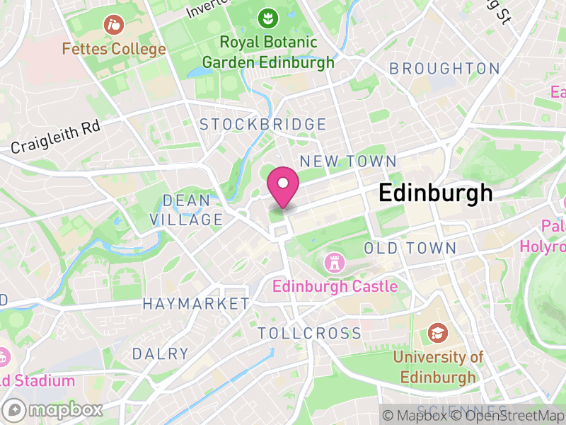 Map of properties for sale in EH3