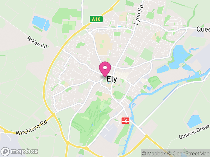 Map of properties for sale in Ely