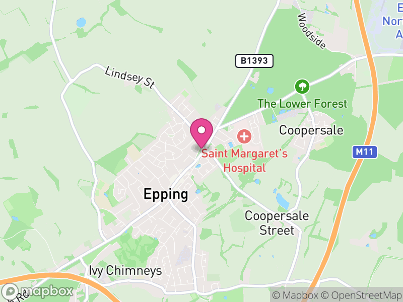 Map of properties for sale in Epping