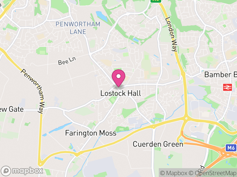 Map of properties for sale in Farington