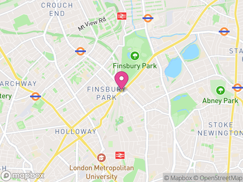Map of properties for sale in Finsbury