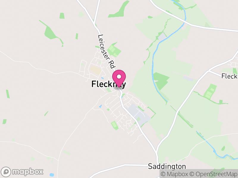 Map of properties for sale in Fleckney