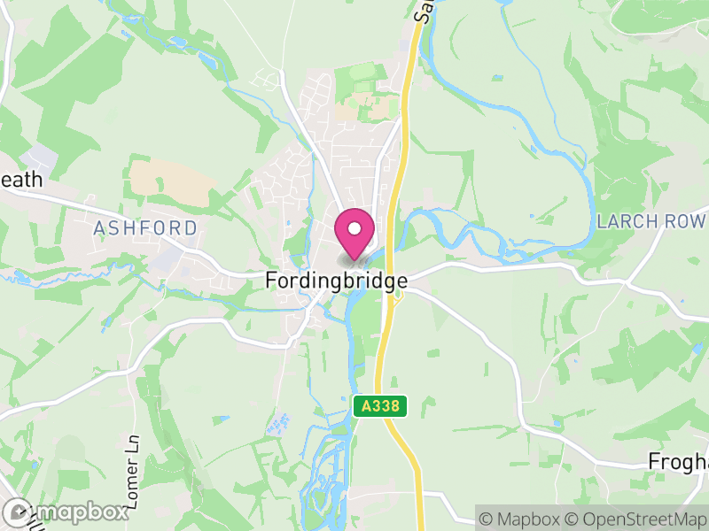 Map of properties for sale in Fordingbridge