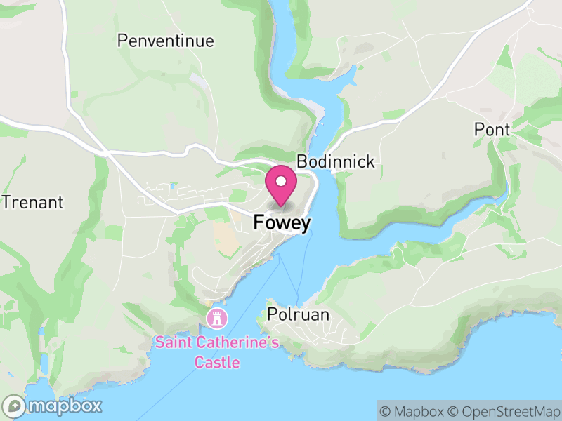 Map of properties for sale in Fowey
