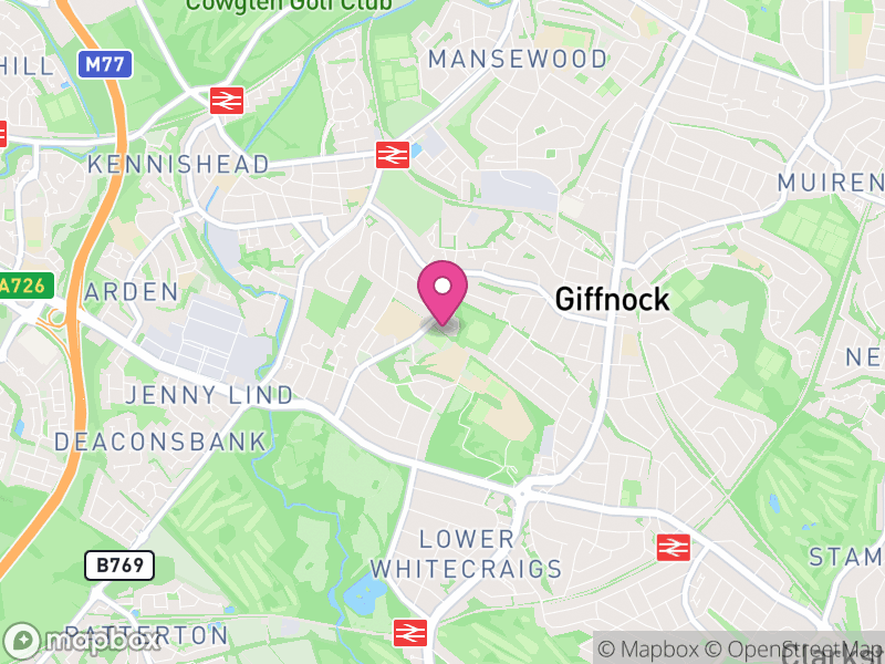 Map of properties for sale in G46