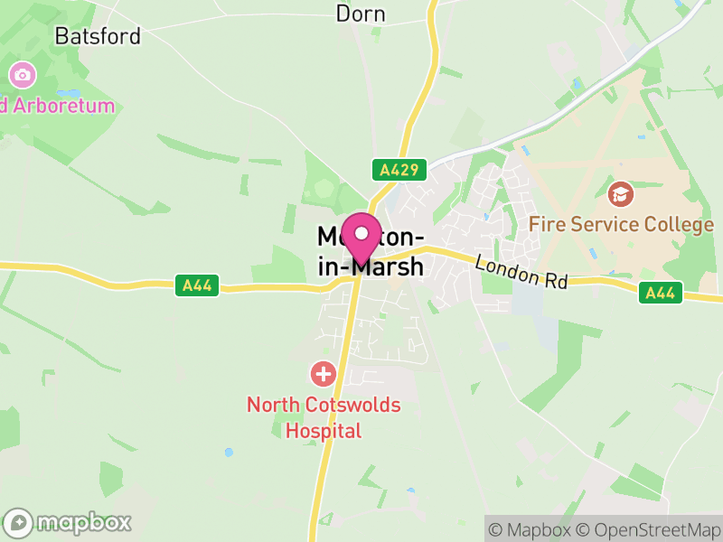 Map of properties for sale in GL56