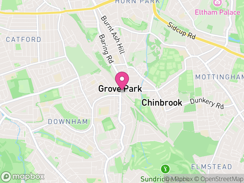Map of properties for sale in Grove Park