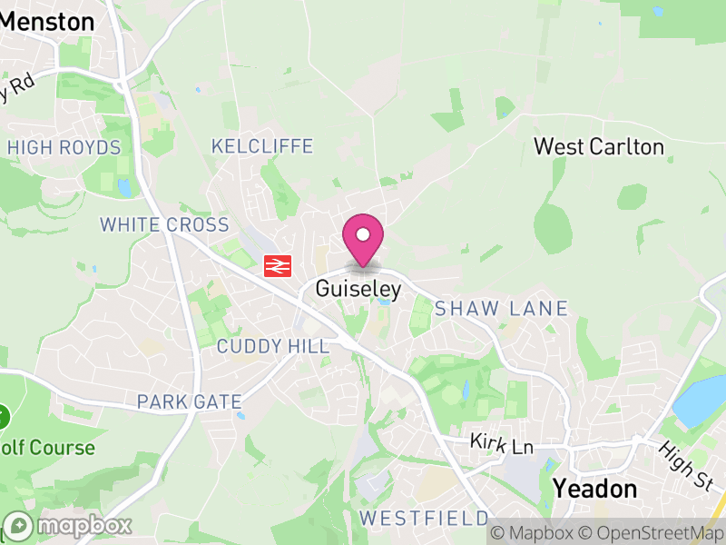 Map of properties for sale in Guiseley