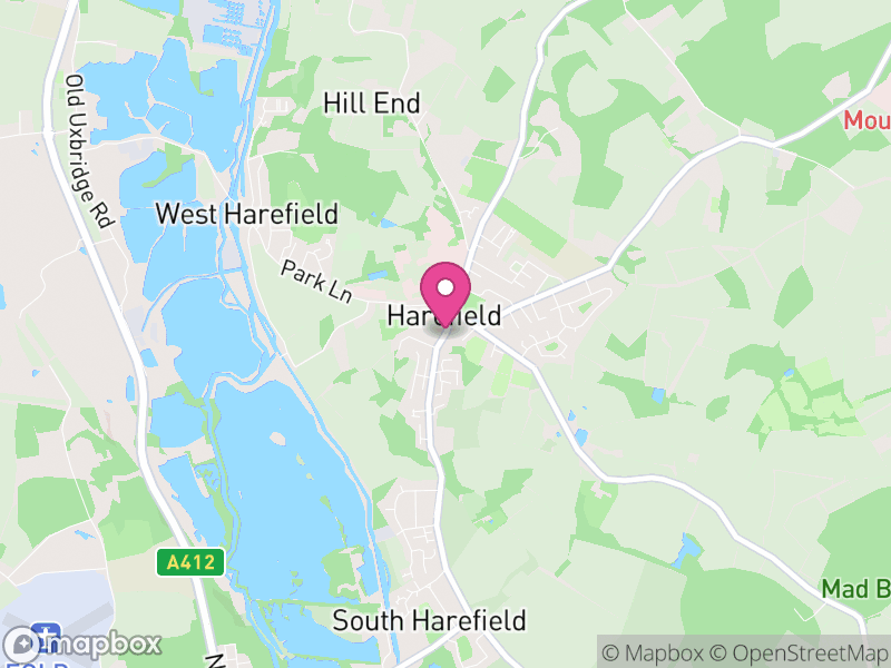 Map of properties for sale in Harefield
