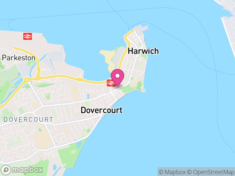 Map of properties for sale in Harwich