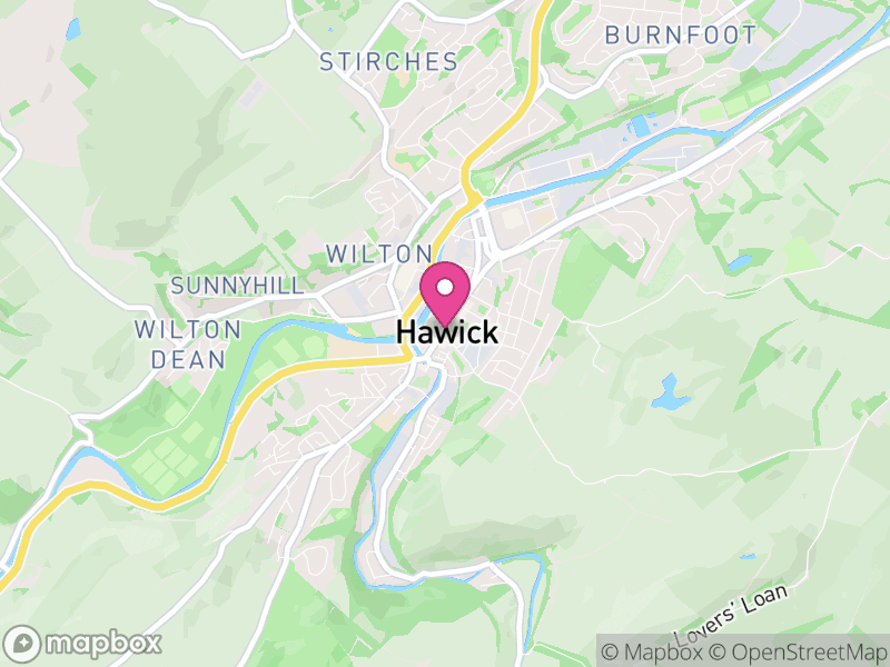 Map of properties for sale in Hawick