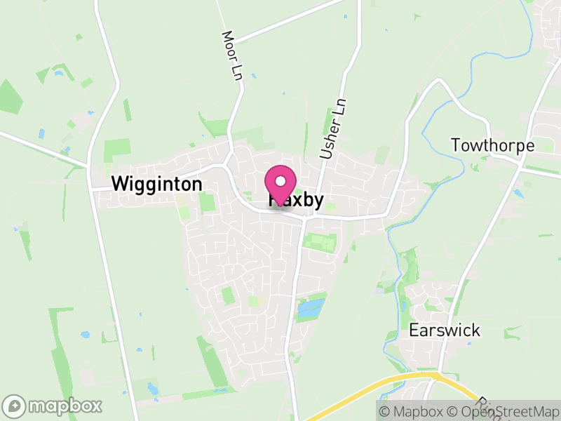 Map of properties for sale in Haxby