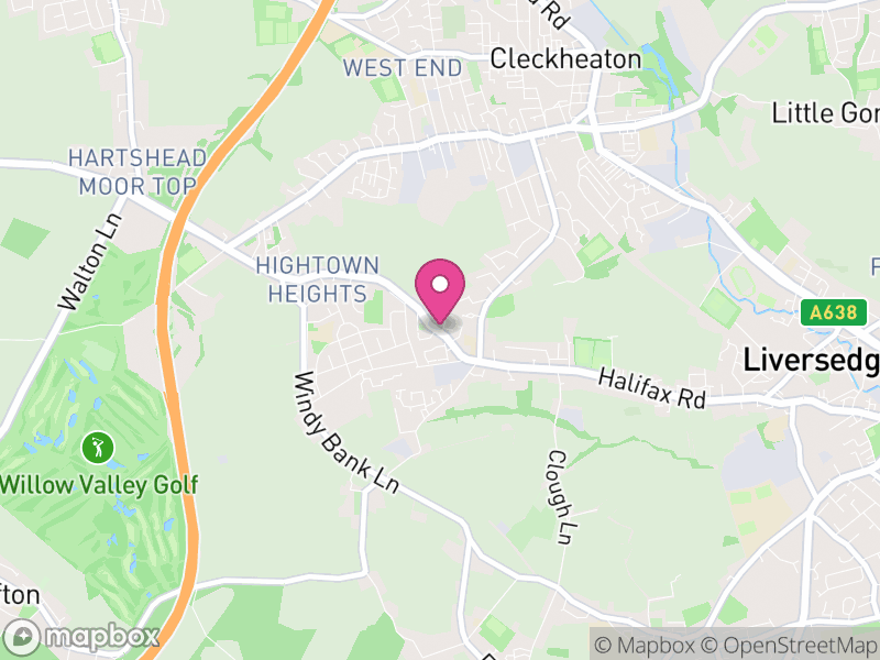 Map of properties for sale in Heckmondwike