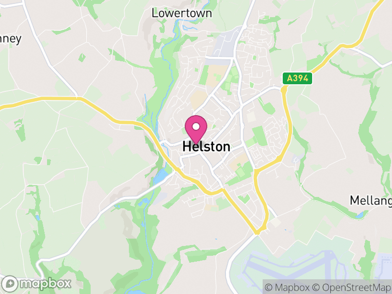 Map of properties for sale in Helston