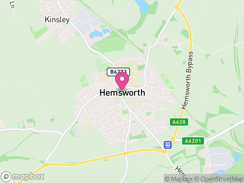 Map of properties for sale in Hemsworth