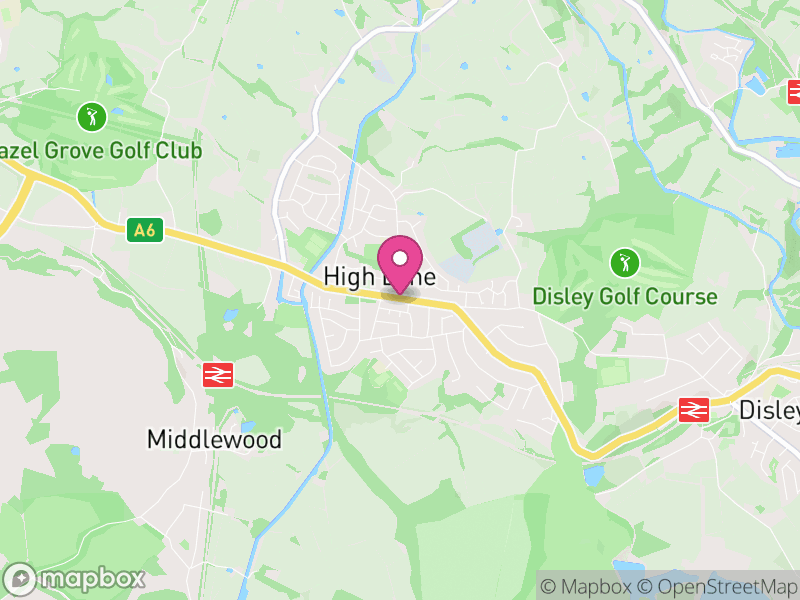 Map of properties for sale in High Lane