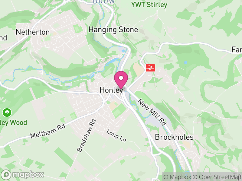 Map of properties for sale in Honley