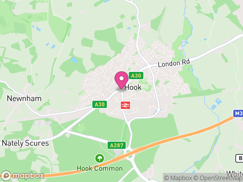 Map of properties for sale in Hook