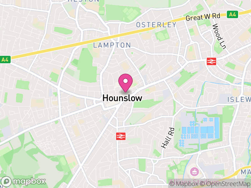 Map of properties for sale in Hounslow