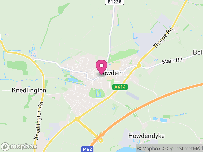 Map of properties for sale in Howden