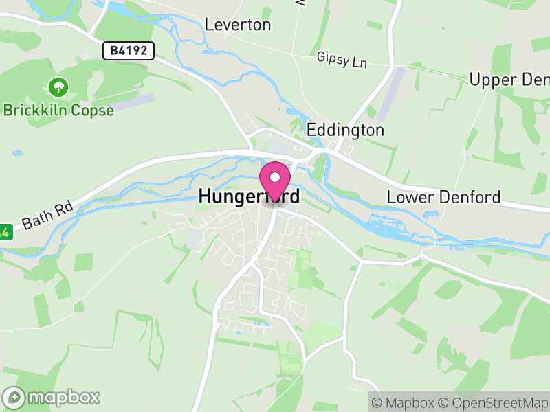 Map of properties for sale in Hungerford