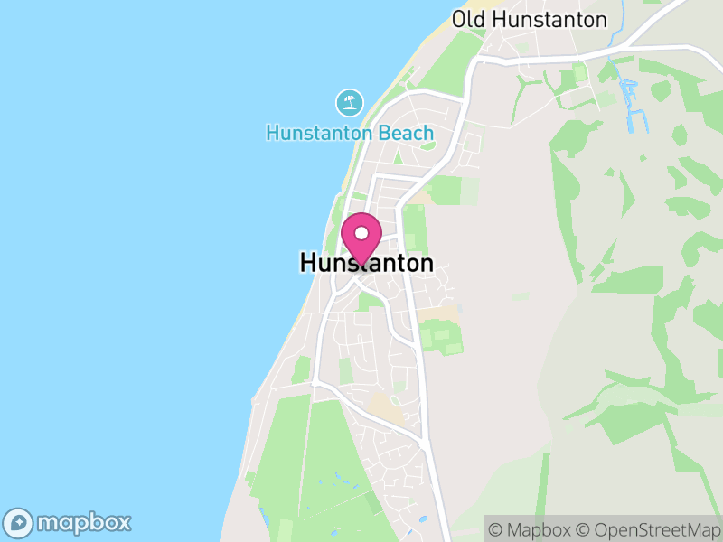 Map of properties for sale in Hunstanton