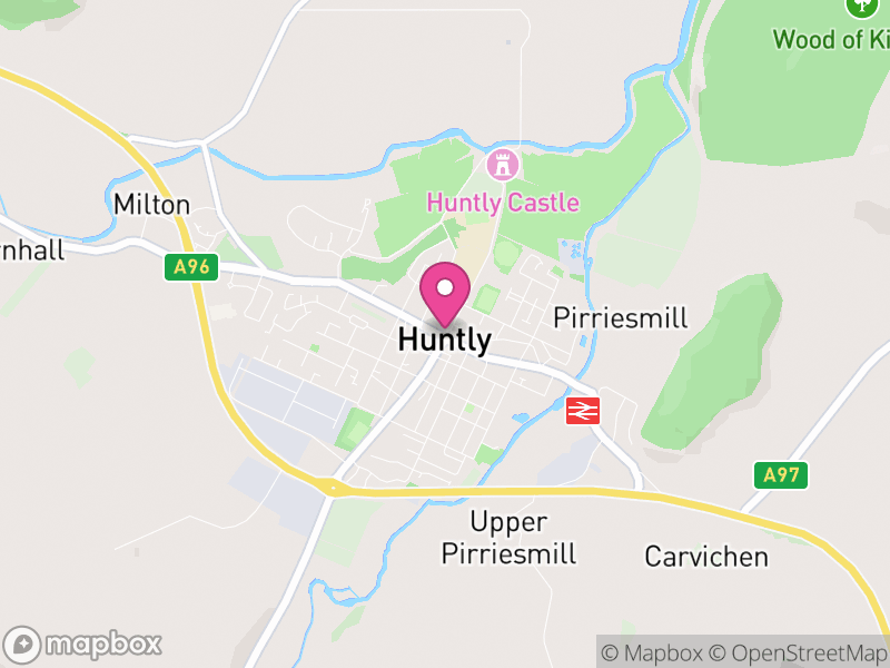 Map of properties for sale in Huntly