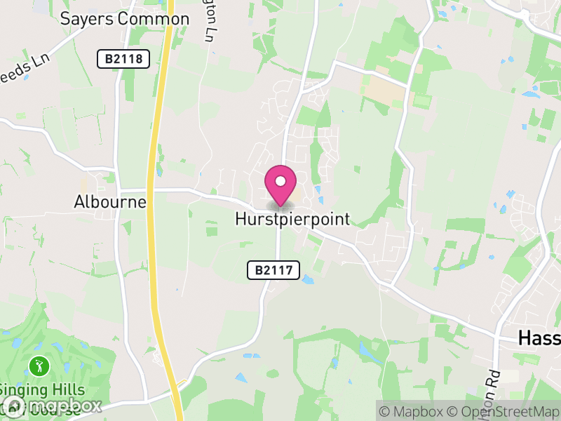 Map of properties for sale in Hurstpierpoint