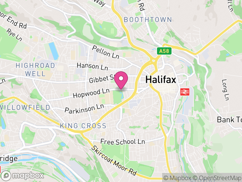 Map of properties for sale in HX1