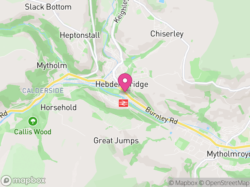 Map of properties for sale in HX7