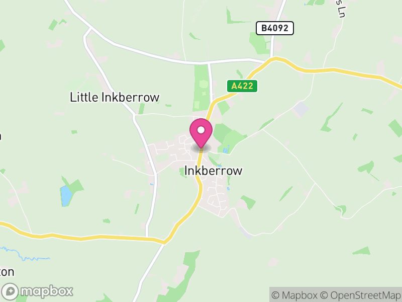 Map of properties for sale in Inkberrow