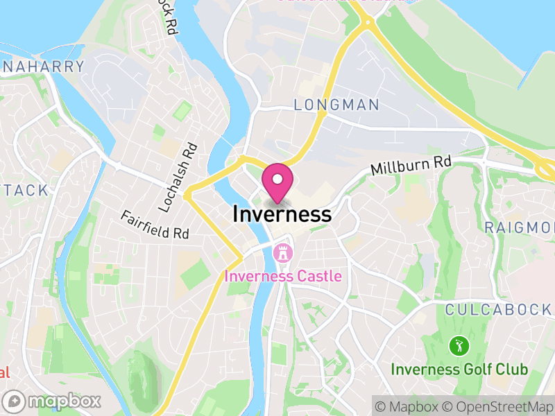 Map of properties for sale in Inverness