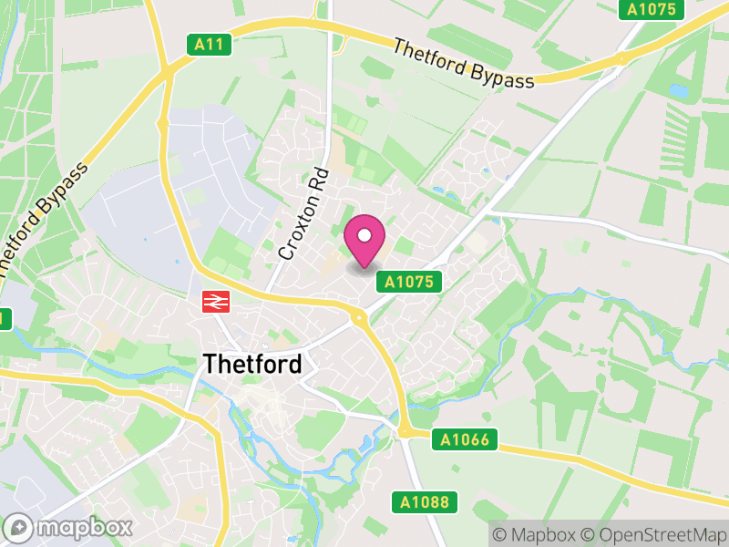 Map of properties for sale in IP24