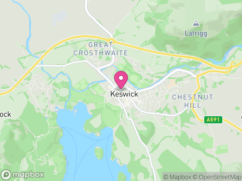 Map of properties for sale in Keswick