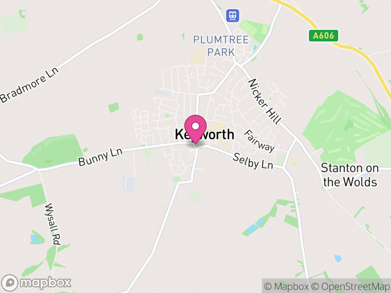 Map of properties for sale in Keyworth