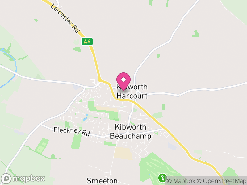 Map of properties for sale in Kibworth Harcourt