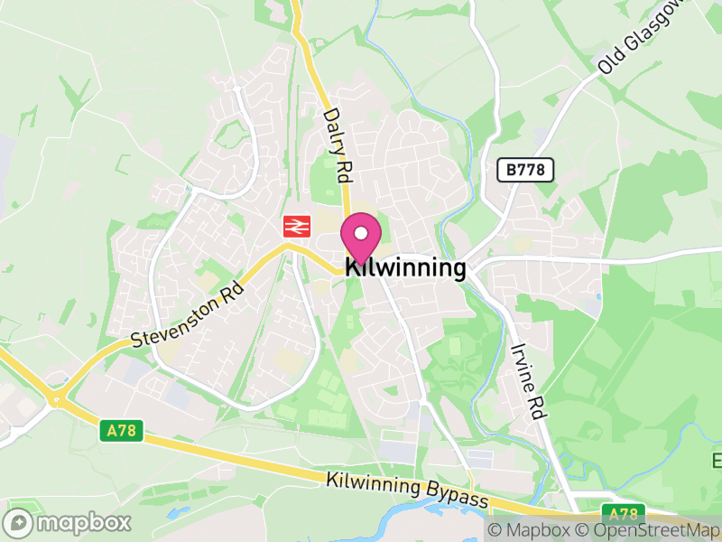 Map of properties for sale in Kilwinning