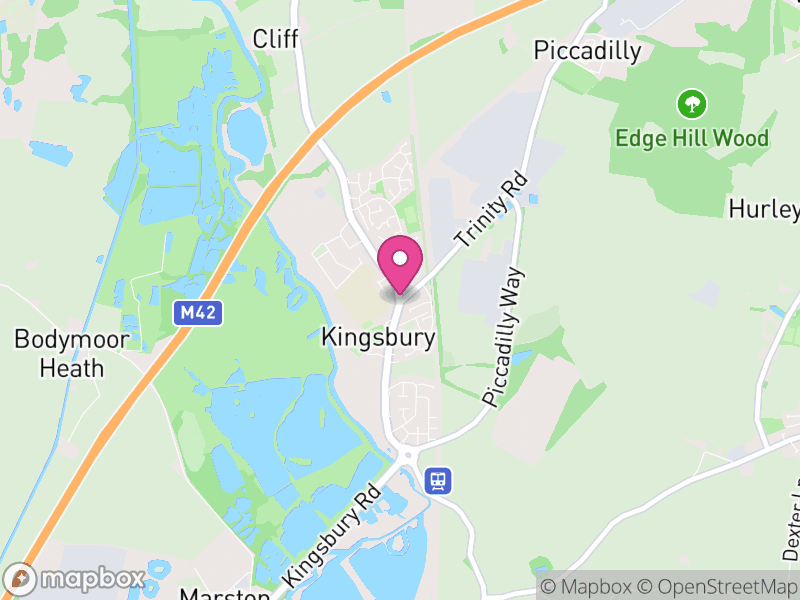 Map of properties for sale in Kingsbury