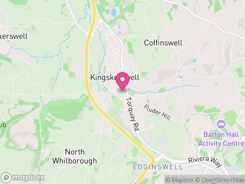 Map of properties for sale in Kingskerswell