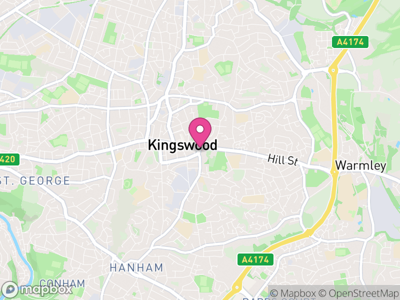Map of properties for sale in Kingswood