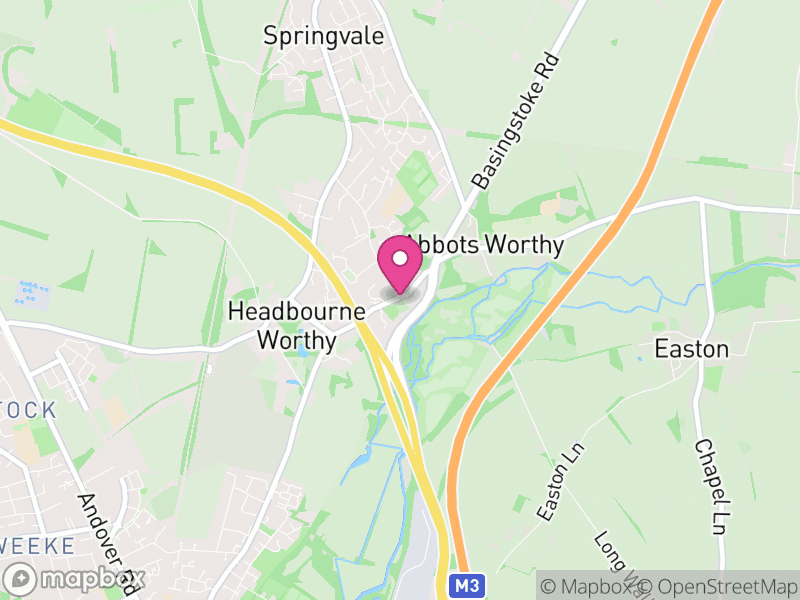 Map of properties for sale in Kings Worthy