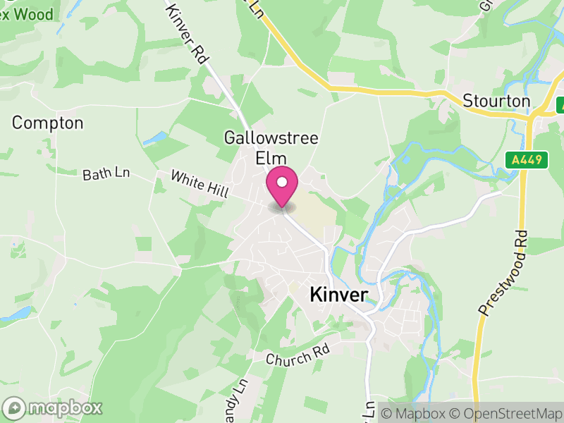 Map of properties for sale in Kinver