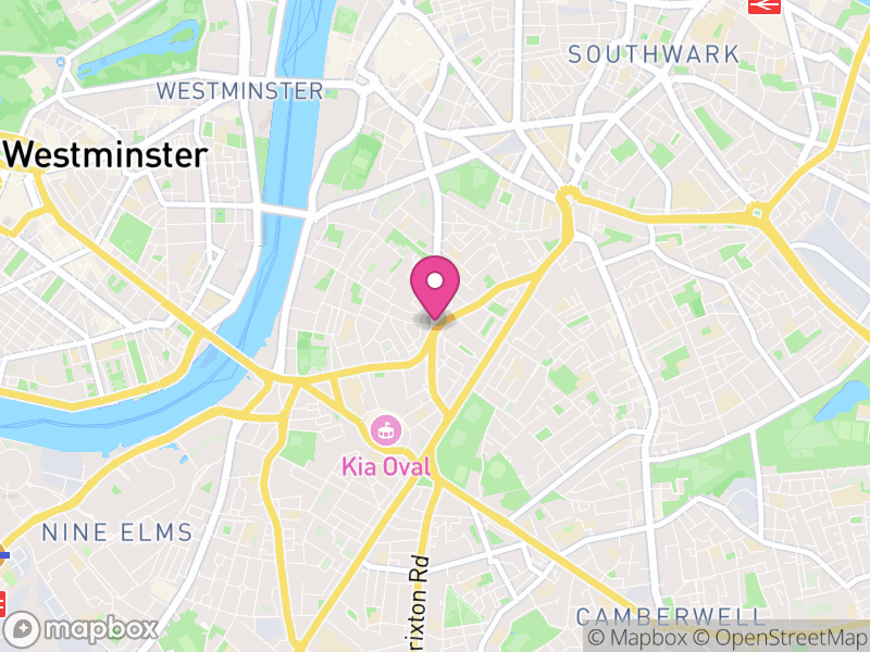 Map of properties for sale in Lambeth