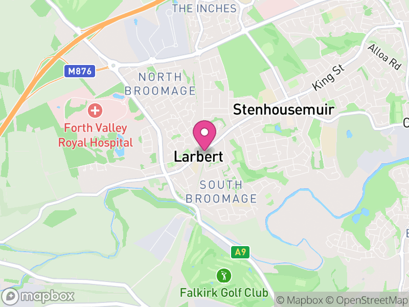Map of properties for sale in Larbert