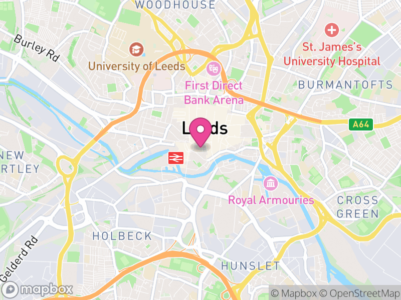 Map of properties for sale in Leeds