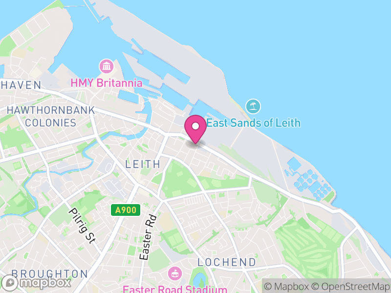 Map of properties for sale in Leith