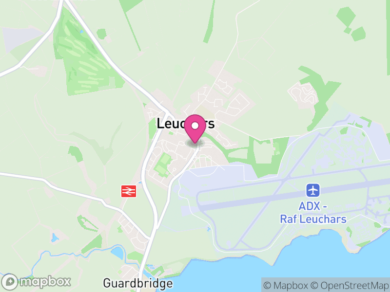 Map of properties for sale in Leuchars