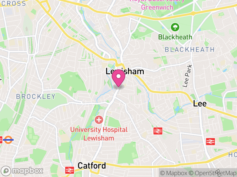 Map of properties for sale in Lewisham