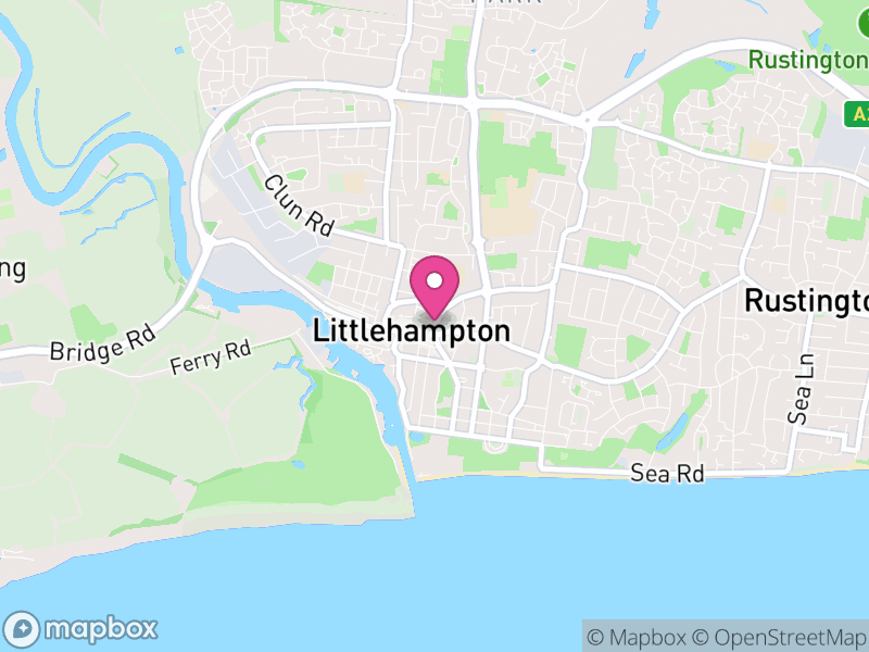 Map of properties for sale in Littlehampton
