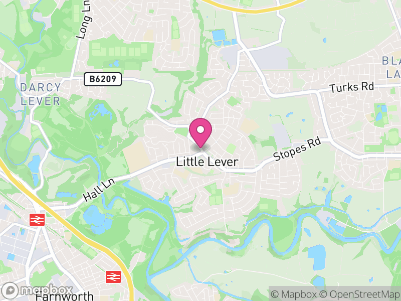 Map of properties for sale in Little Lever